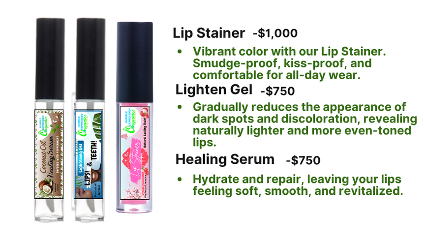 Lighten Gel, Lip Stainer, & Healing Serum Combo
