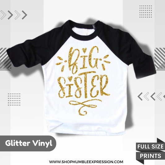 Glitter Vinyl Printed